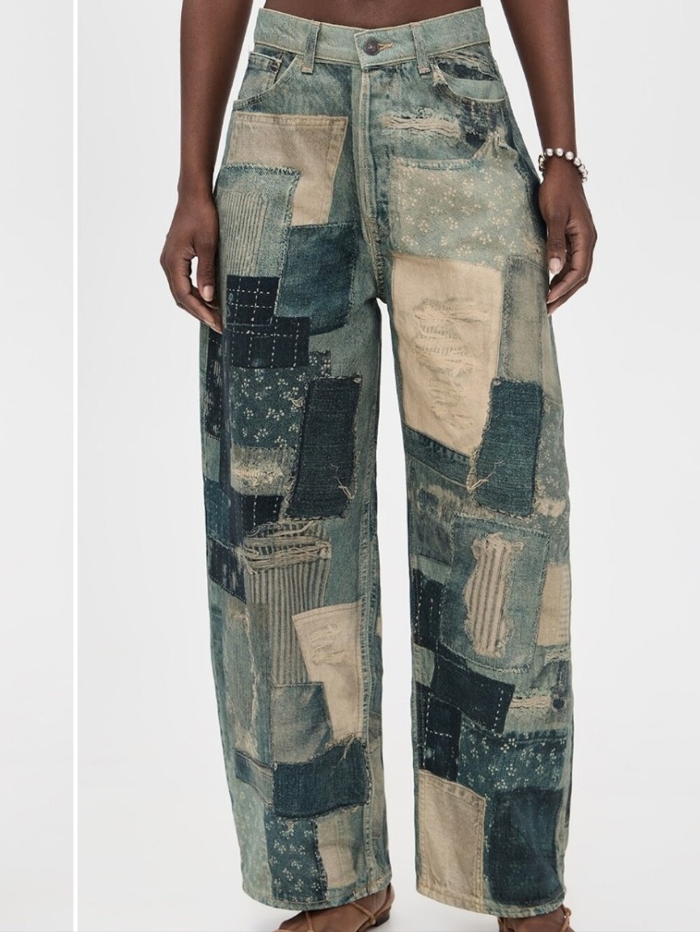 NWT FREE PEOPLE X WE THE FREE ILLUSION RELAX FIT JEANS- SIZE 30 - Picture 2 of 9